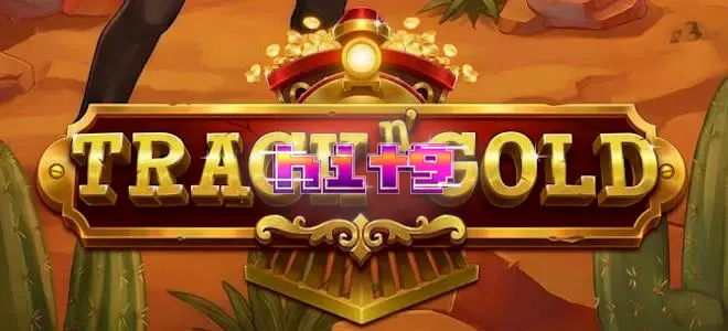 Suasana misterius stasiun kereta api tua dalam permainan slot Track n’ Gold